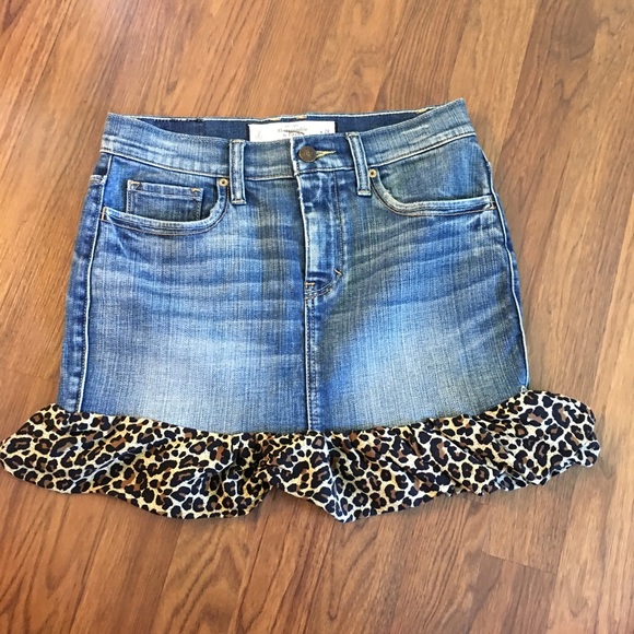 Size 2/26 OOAK repurposed A&F jean skirt - Picture 2 of 7